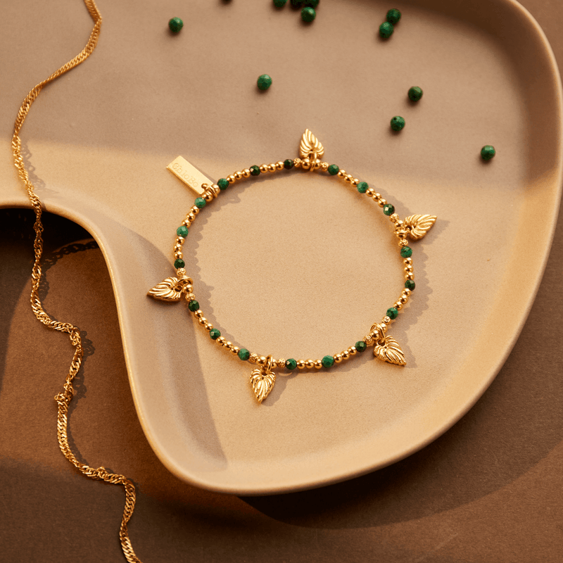 chlobo-leaf-heart-malachite-bracelet-gold-gbmfb3241