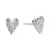 chlobo-leaf-heart-stud-earrings-silver-sest3240
