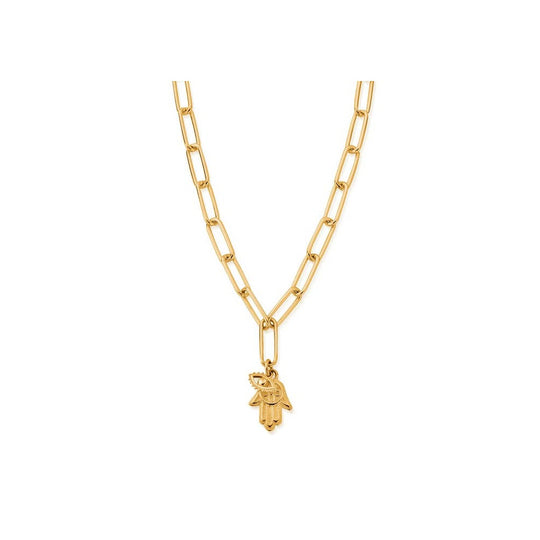 Link Chain Protection Necklace - Gold -  GNLC20701106