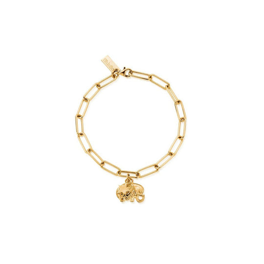 Link Chain Strength & Luck Bracelet - Gold - GBLC4024810