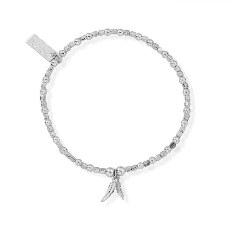 chlobo-mini-cube-double-feather-bracelet-silver-sbcfb584