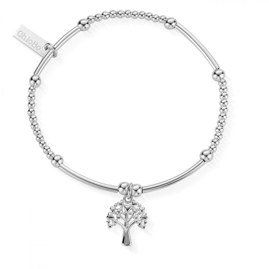 Mini Heart Tree of Life Bracelet - Silver - SBCM690