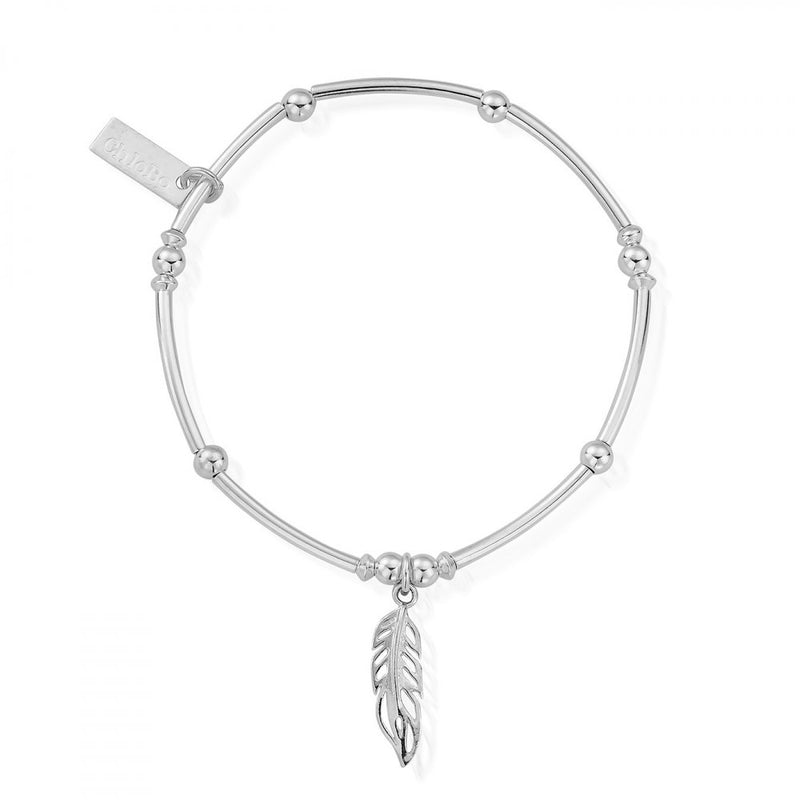 chlobo-mini-noodle-ball-filigree-feather-bracelet-silver-sbmnb570