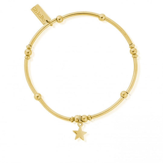 Mini Noodle Ball Star Bracelet - Gold - GBMNB810