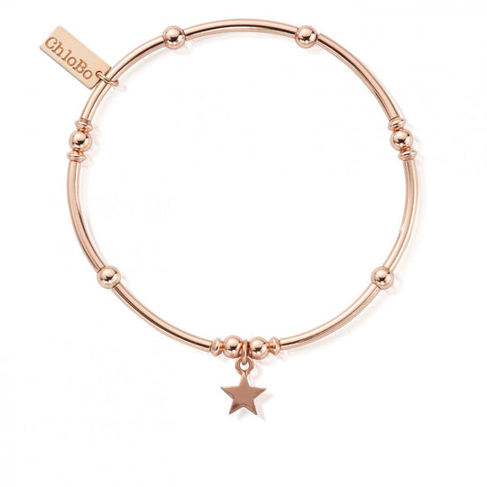 Mini Noodle Ball Star Bracelet - Rose Gold - RBMNB802