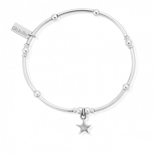 Mini Noodle Ball Star Bracelet - Silver - SBMNB806