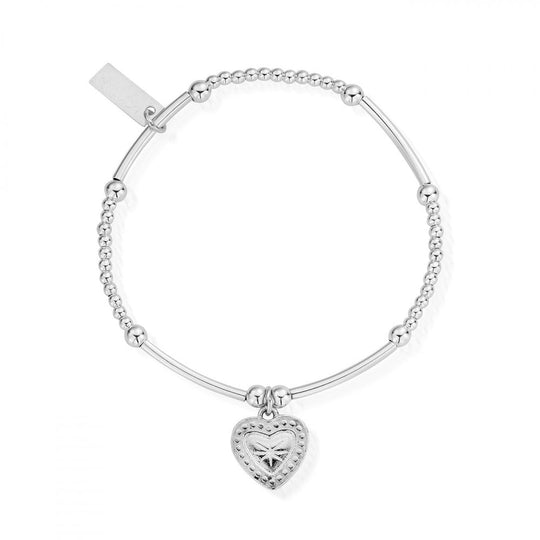 Mini Star Heart Bracelet - Silver - SBCM004