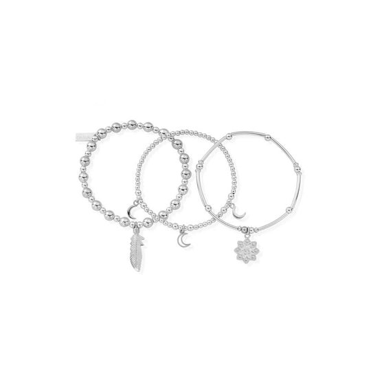 Namaste Stack of 3 - Silver - SBSTA3N