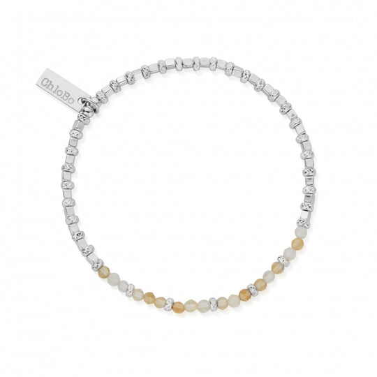 Sparkle Cube & Citrine Bracelet - Silver - SBCCFR