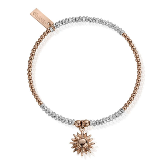 Sparkle Sun Bracelet - Rose Gold/Silver - MBCRDB579