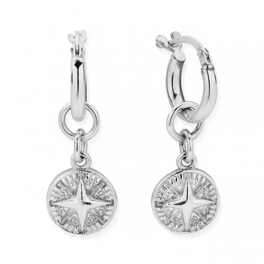 Tranquil Journey Drop Earrings - Silver - SEH3236