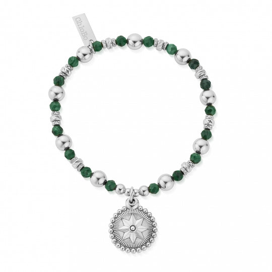 Wandering Free Malachite Bracelet - Silver - SBMFR3226