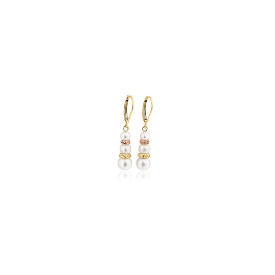 Tree of Life Pearl Earrings - Gold - TOLPE6