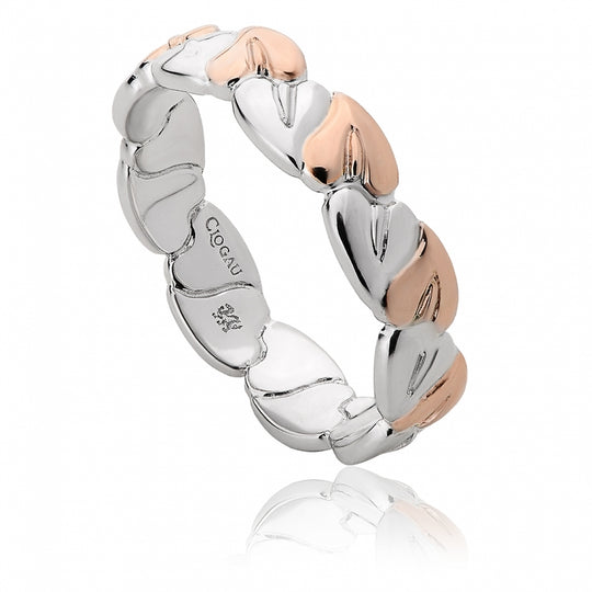 Tree of Life Ring, Size K - Silver/Rose Gold - 3STLR01/K