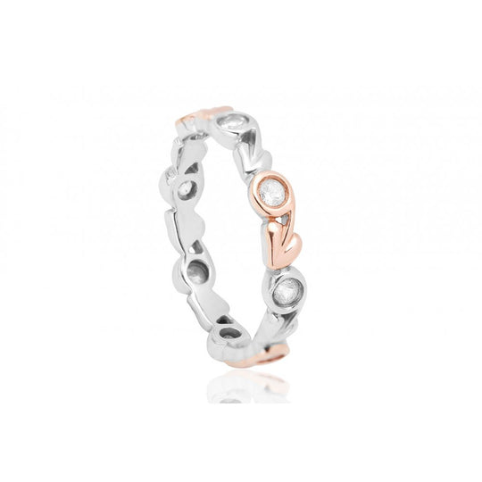 Tree of Life Ring, Size P - Silver/Rose Gold - 3STOLEDR/P
