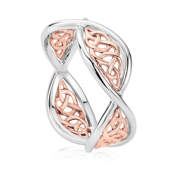 Clogau Walisisches Silber & 9 Kt Rotgold Cariad® Sterling