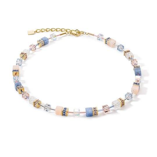 GeoCube Iconic Precious Necklace - Light Blue - 4605/10-0720