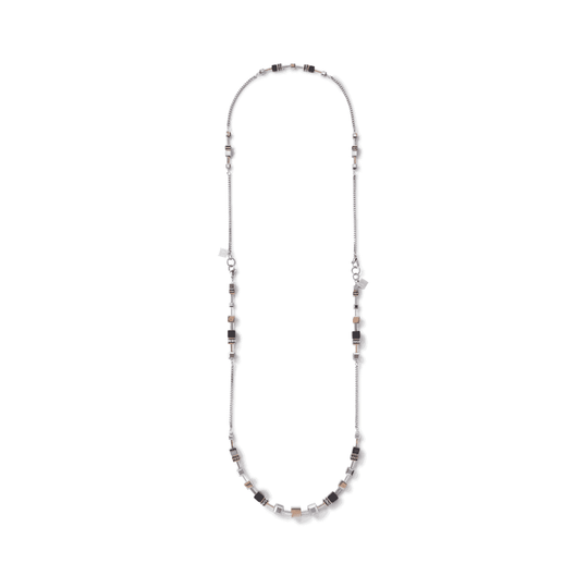 GeoCube Multitask 4-in-1 Necklace - Rose/Silver - 5008101631