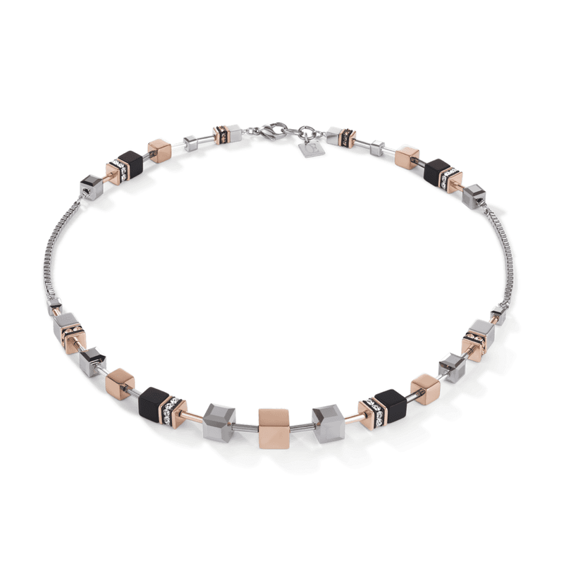 coeur-de-lion-geocube-multitask-4-in-1-necklace-rose-silver-5008101631
