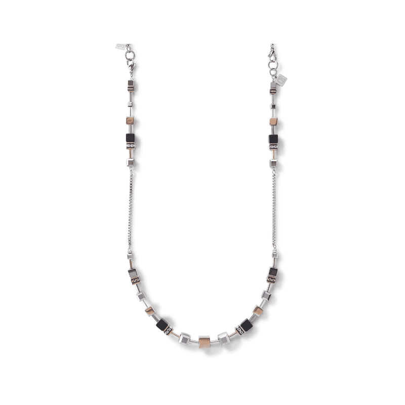 coeur-de-lion-geocube-multitask-4-in-1-necklace-rose-silver-5008101631