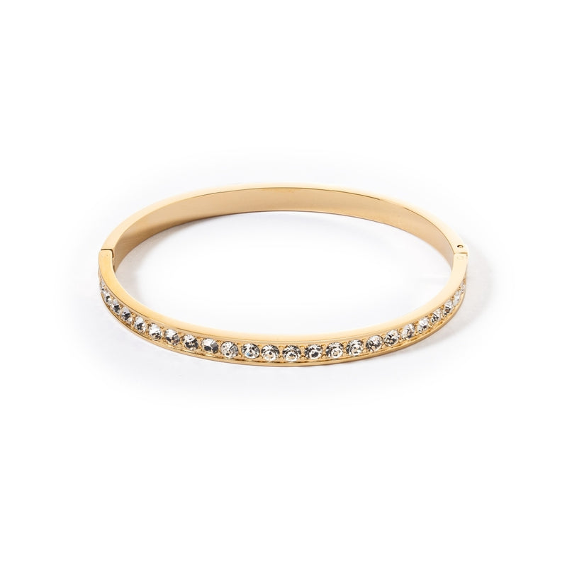 coeur-de-lion-plain-crystal-bangle-19cm-gold-0131-37-1816