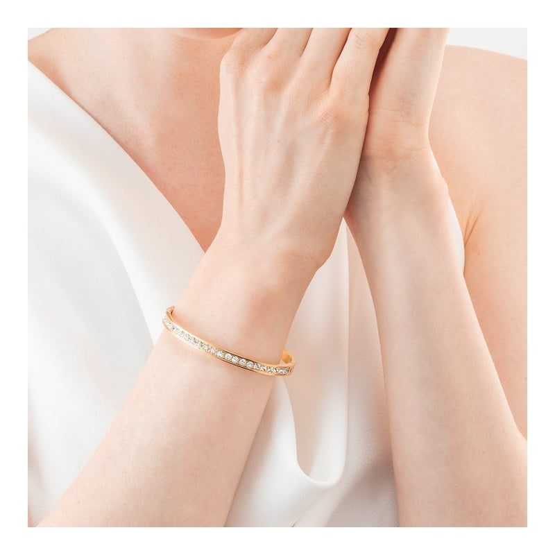 coeur-de-lion-plain-crystal-bangle-19cm-gold-0131-37-1816