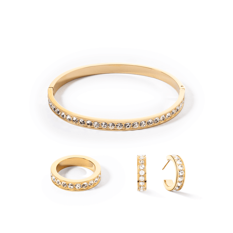 coeur-de-lion-plain-crystal-bangle-19cm-gold-0131-37-1816