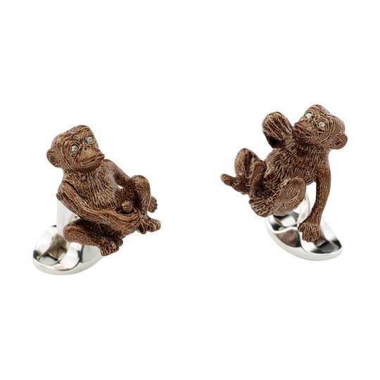 Deakin & Francis Brown Cheeky Monkey Cufflinks ~ C1483X0002