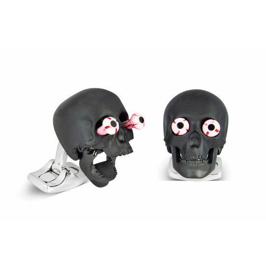 Eye Popping Skull Cufflinks - Black - BMC0026C0001