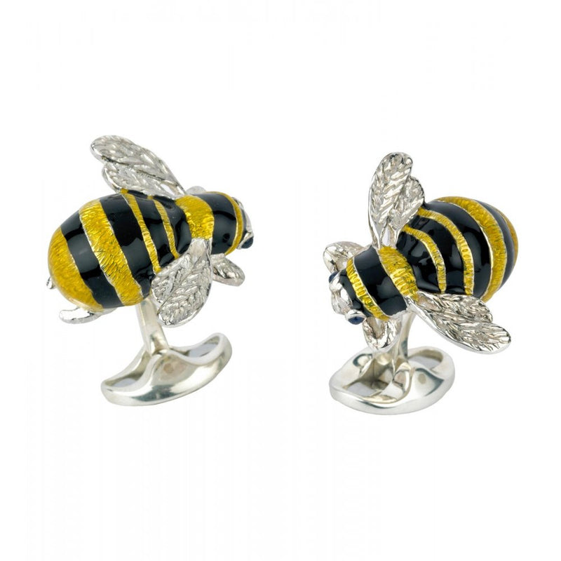 deakin-and-francis-silver-bumble-bee-cufflinks-c1567s0001