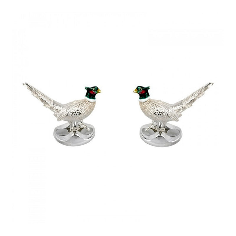 deakin-and-francis-silver-pheasant-cufflinks-c1726x0001