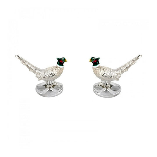 Silver Pheasant Cufflinks - C1726X0001