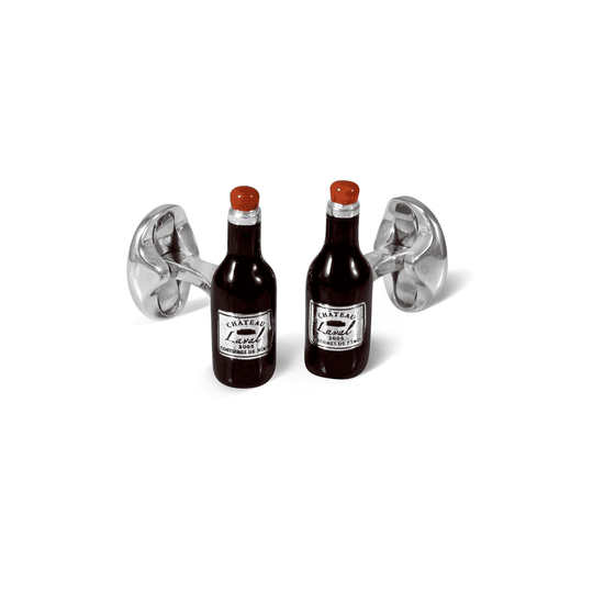 Silver Wine Bottle Cufflinks - C0959X0001