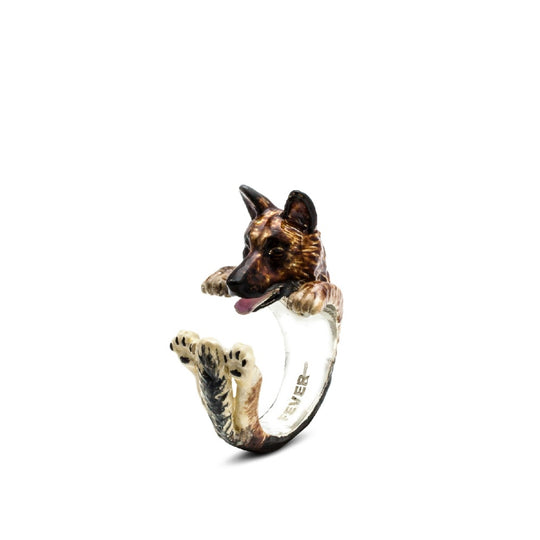 Dog Fever German Shepherd Hug Ring ~ DFANESMACLA00023