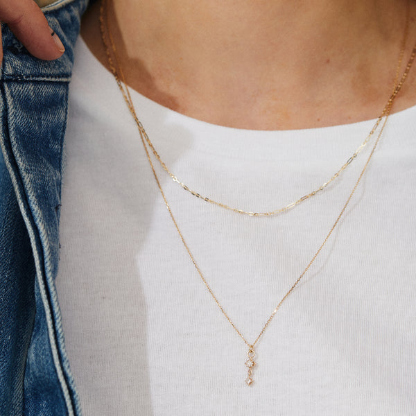 Diamond Cut Heavy Weight Necklace - White Gold - NK-16-18H-WG