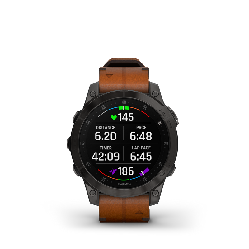 Epix Gen 2 Smart Watch, 47mm - Black/Chestnut - 010-02582-30