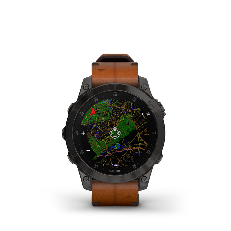 Epix Gen 2 Smart Watch, 47mm - Black/Chestnut - 010-02582-30