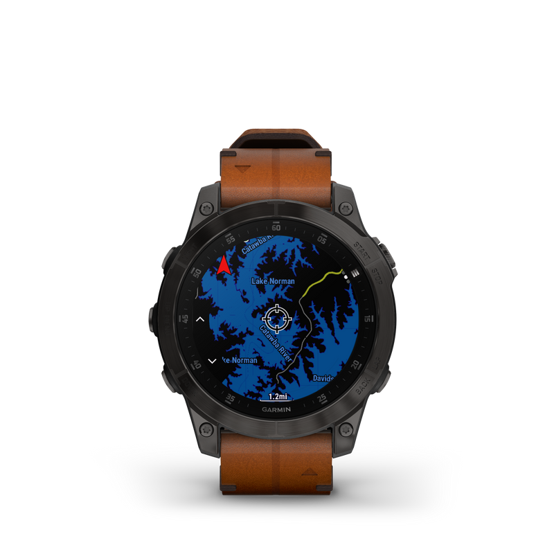 Epix Gen 2 Smart Watch, 47mm - Black/Chestnut - 010-02582-30