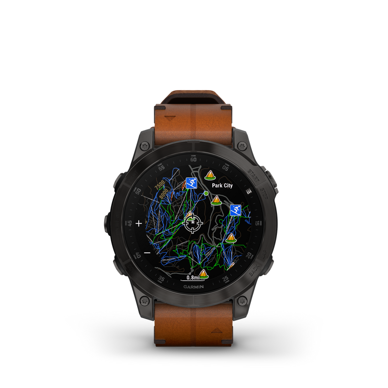 Epix Gen 2 Smart Watch, 47mm - Black/Chestnut - 010-02582-30