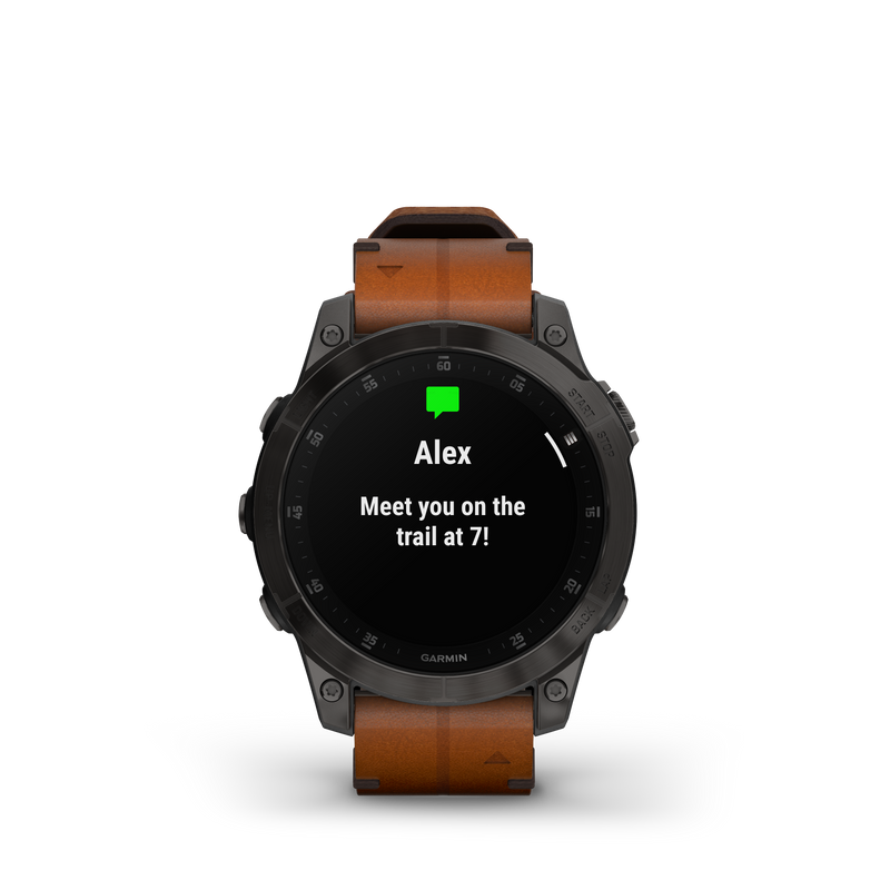 Epix Gen 2 Smart Watch, 47mm - Black/Chestnut - 010-02582-30