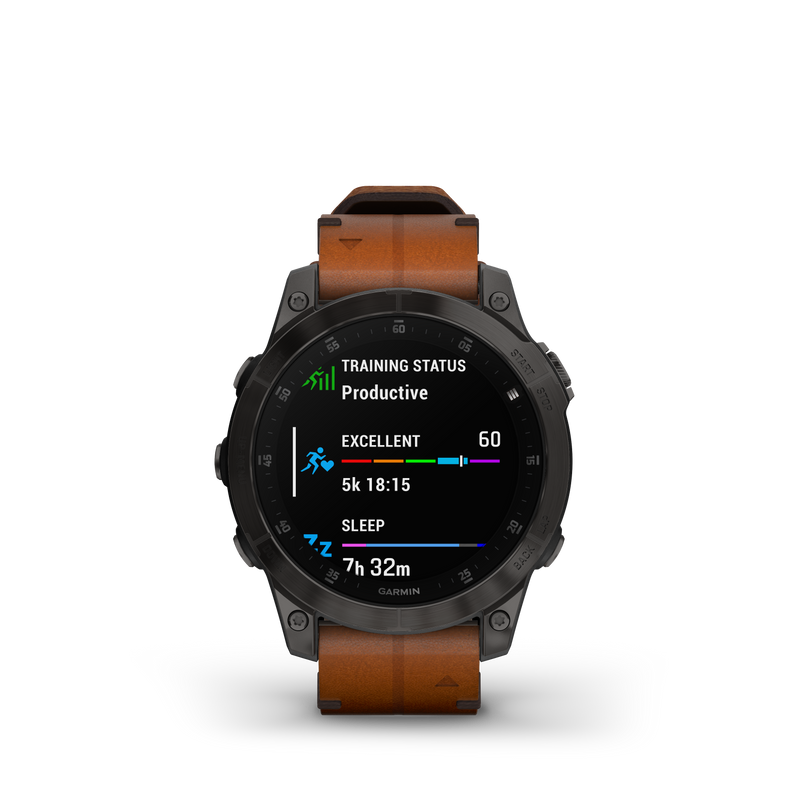 Epix Gen 2 Smart Watch, 47mm - Black/Chestnut - 010-02582-30