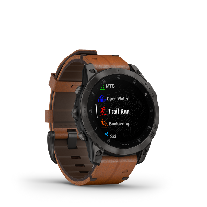 Epix Gen 2 Smart Watch, 47mm - Black/Chestnut - 010-02582-30