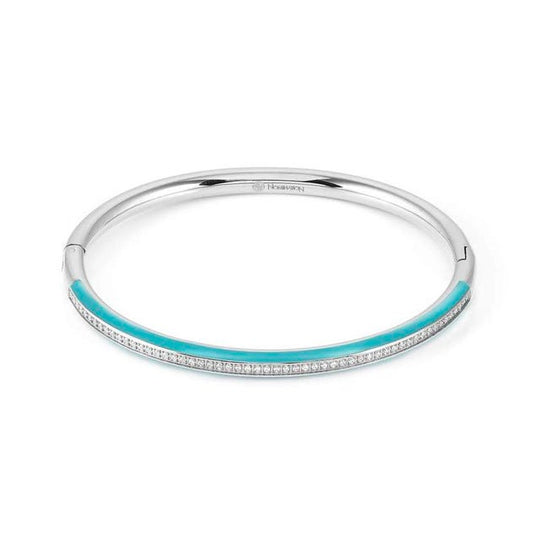 Drusilla Bangle, Medium - Turquoise/Silver - 028706/028