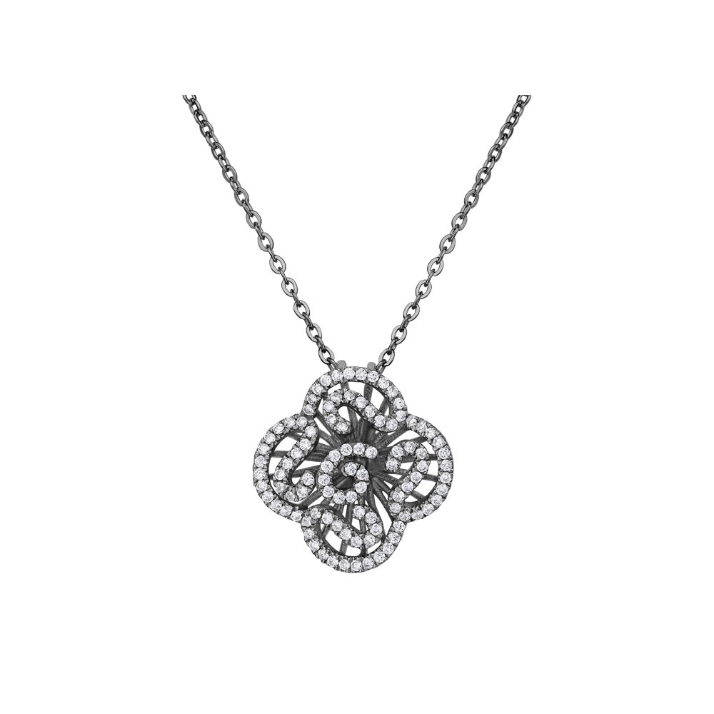 Fei Liu Cascade Mini Pendant - Black Rhodium ~ CAS-925B-304-CZ00