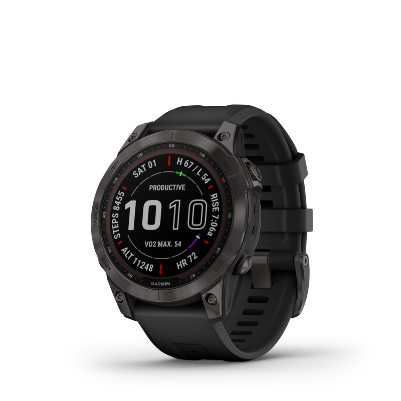 Fenix 7 Solar Smart Watch - Grey/Black - 010-02540-21