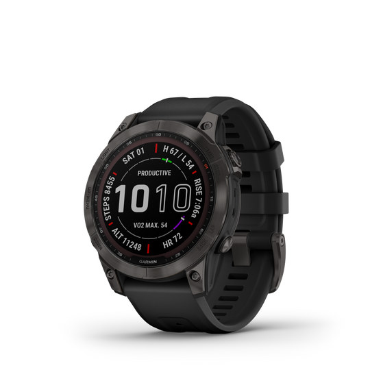 Fenix 7 Solar Smart Watch - Grey/Black - 010-02540-21