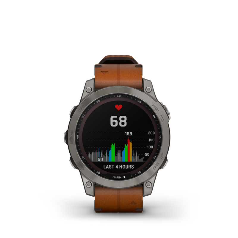 Fenix 7 Solar Smart Watch - Graphite/Chestnut - 010-02540-31