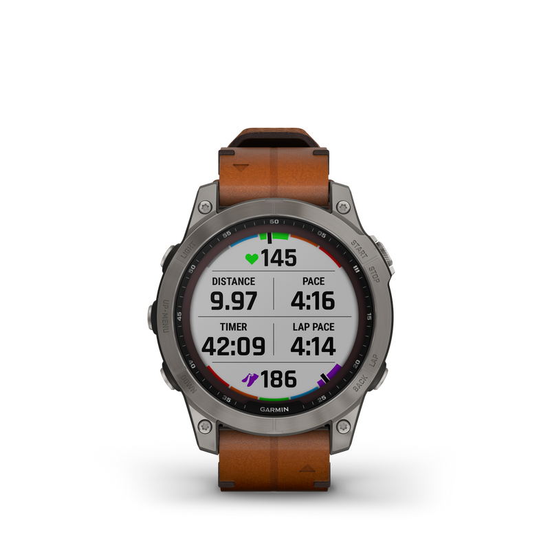 Fenix 7 Solar Smart Watch - Graphite/Chestnut - 010-02540-31