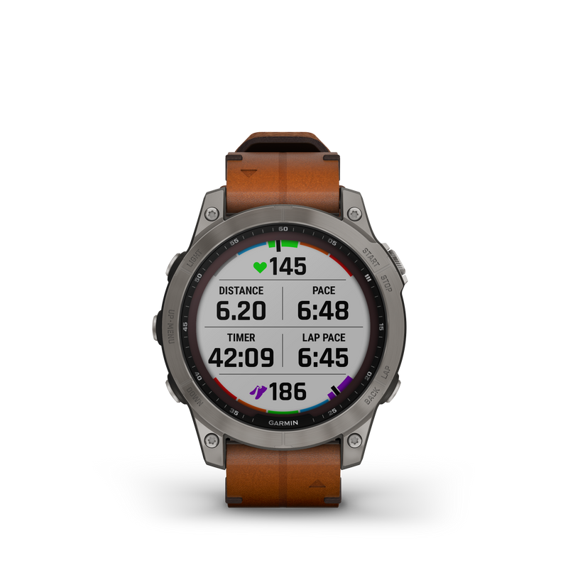 Fenix 7 Solar Smart Watch - Graphite/Chestnut - 010-02540-31