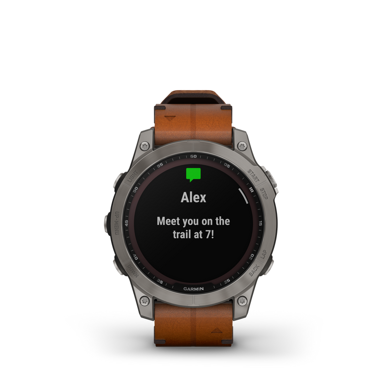 Fenix 7 Solar Smart Watch - Graphite/Chestnut - 010-02540-31